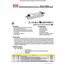 Lade das Bild in den Galerie-Viewer, Netzteil/ Trafo “MW” HLG-185-12V, 156W, IP67